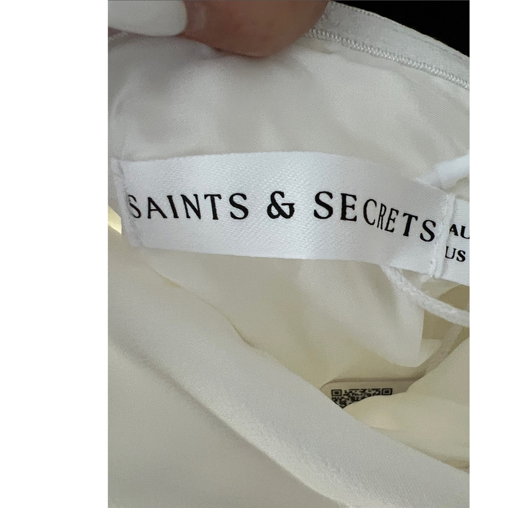 NWT REVOLVE Saints & Secrets SHOWPO Cecilia off shoulder mini dress US S - Picture 7 of 9
